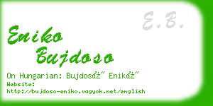 eniko bujdoso business card